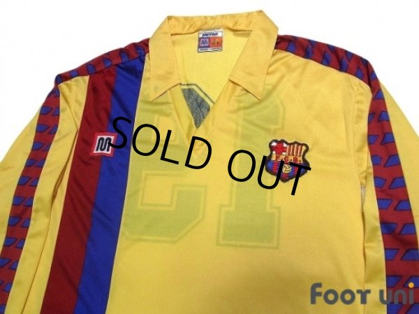 Photo3: FC Barcelona 1982-1987 Away Long Sleeve Shirt #19 (3)