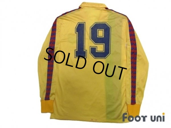 Photo2: FC Barcelona 1982-1987 Away Long Sleeve Shirt #19 (2)