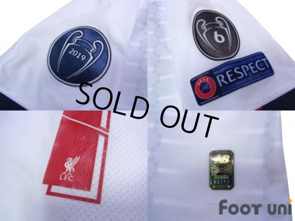 Photo7: Liverpool 2019-2020 Away Authentic Shirt #11 Mohamed Salah Champions League Patch/Badge (7)