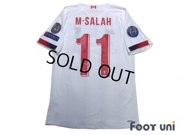 Photo2: Liverpool 2019-2020 Away Authentic Shirt #11 Mohamed Salah Champions League Patch/Badge (2)
