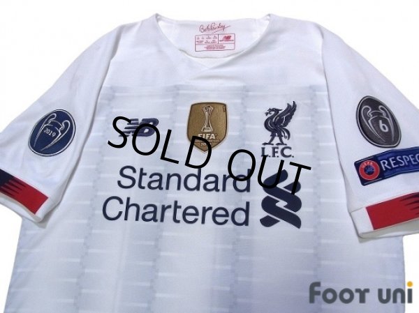 Photo3: Liverpool 2019-2020 Away Authentic Shirt #11 Mohamed Salah Champions League Patch/Badge (3)