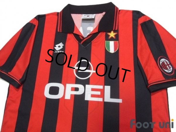 Photo3: AC Milan 1996-1997 Home Shirt #9 George Weah Scudetto Patch/Badge (3)