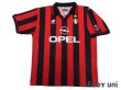 Photo1: AC Milan 1996-1997 Home Shirt #9 George Weah Scudetto Patch/Badge (1)