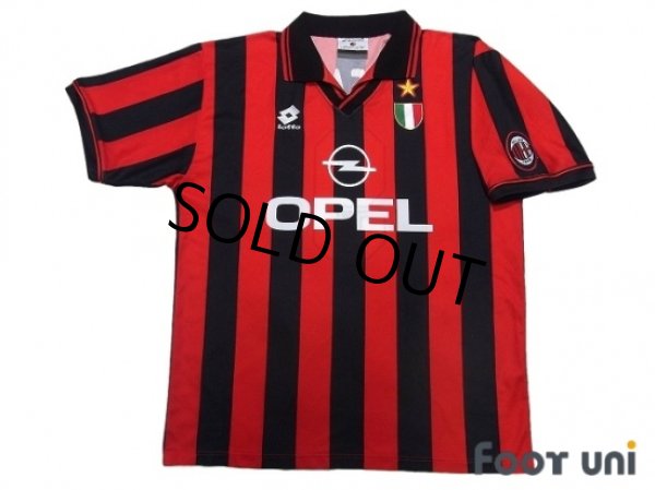 Photo1: AC Milan 1996-1997 Home Shirt #9 George Weah Scudetto Patch/Badge (1)