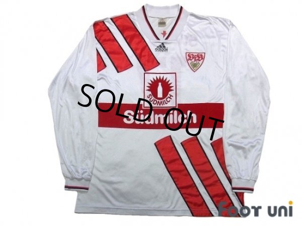 Photo1: VfB Stuttgart 1994-1995 Home Long Sleeve Shirt #17 (1)