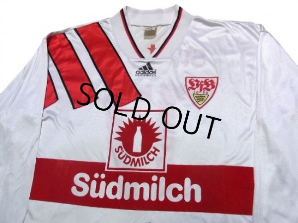 Photo3: VfB Stuttgart 1994-1995 Home Long Sleeve Shirt #17 (3)