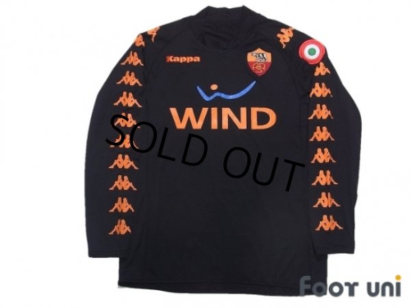 Photo1: AS Roma 2008-2009 3rd Long Sleeve Shirt Coppa Italia Patch/Badge (1)