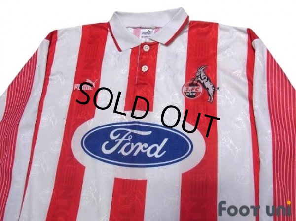 Photo3: 1.FC Koln 1995-1996 Home Long Sleeve Shirt (3)