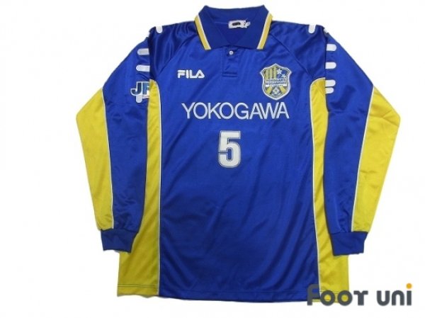 Photo1: Yokogawa MUSASHINO FC 2003 Home Long Sleeve Shirt #5 (1)