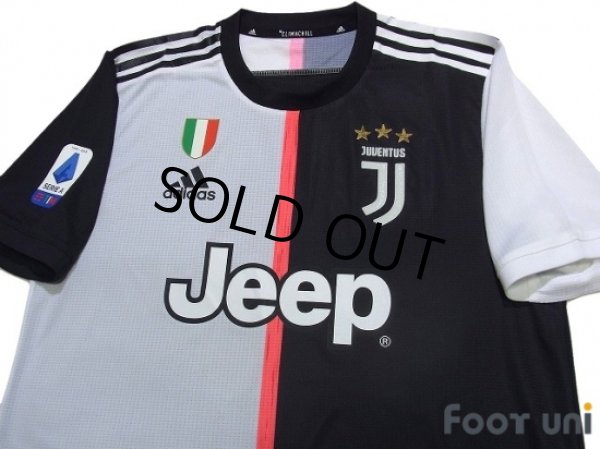 Photo3: Juventus 2019-2020 Home Authentic Shirt Serie A Tim Patch/Badge (3)