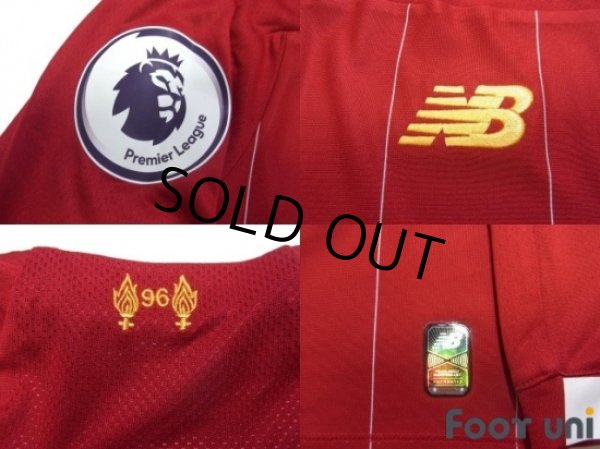 Photo7: Liverpool 2019-2020 Home Long Sleeve Shirt #9 Firmino Premier League Patch/Badge (7)