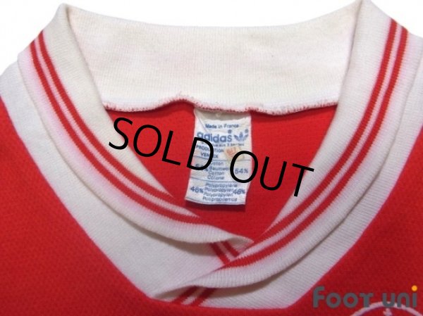 Photo4: AS Monaco 1986-1987 Home Long Sleeve Shirt (4)