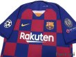 Photo3: FC Barcelona 2019-2020 Home Authentic Shirt #10 Messi Champions League Patch/Badge (3)