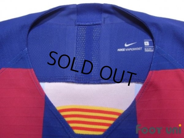 Photo5: FC Barcelona 2019-2020 Home Authentic Shirt #10 Messi Champions League Patch/Badge (5)