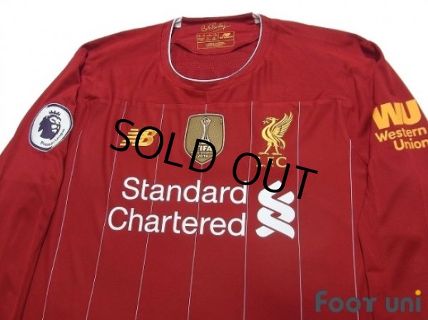 Photo3: Liverpool 2019-2020 Home Long Sleeve Shirt #9 Firmino Premier League Patch/Badge (3)