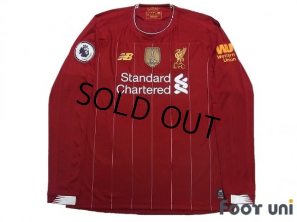 Photo1: Liverpool 2019-2020 Home Long Sleeve Shirt #9 Firmino Premier League Patch/Badge (1)