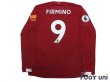 Photo2: Liverpool 2019-2020 Home Long Sleeve Shirt #9 Firmino Premier League Patch/Badge (2)