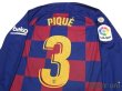 Photo4: FC Barcelona 2019-2020 Home Long Sleeve Shirt #3 Pique La Liga Patch/Badge (4)