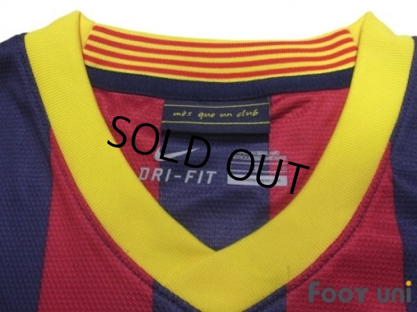 Photo5: FC Barcelona 2013-2014 Home Shirt #10 Messi LFP Patch/Badge (5)