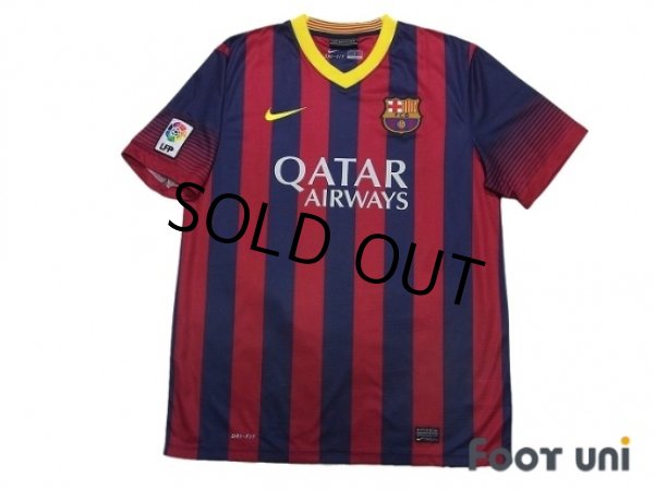 Photo1: FC Barcelona 2013-2014 Home Shirt #10 Messi LFP Patch/Badge (1)