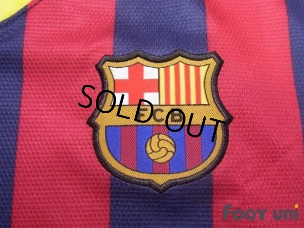 Photo6: FC Barcelona 2013-2014 Home Shirt #10 Messi LFP Patch/Badge (6)
