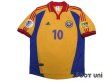 Photo1: Romania Euro 2000 Home Shirt #10 Gheorghe Hagi UEFA Euro 2000 Patch/Badge UEFA Fair Play Patch/Badge (1)