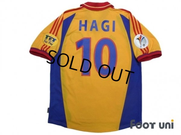 Photo2: Romania Euro 2000 Home Shirt #10 Gheorghe Hagi UEFA Euro 2000 Patch/Badge UEFA Fair Play Patch/Badge (2)