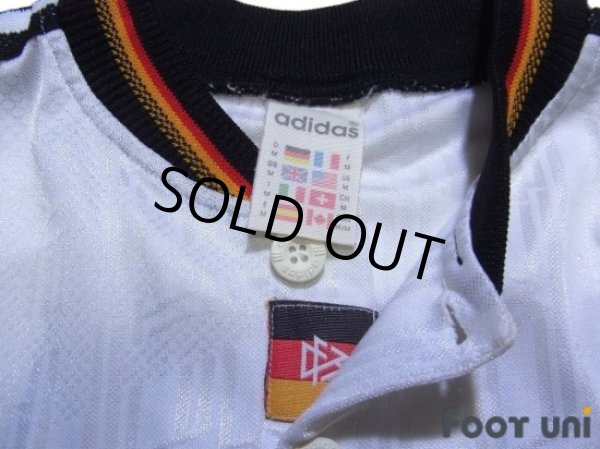 Photo5: Germany Euro 1996 Home Shirt #18 Klinsmann UEFA Euro 1996 Patch/Badge UEFA Fair Play Patch/Badge (5)