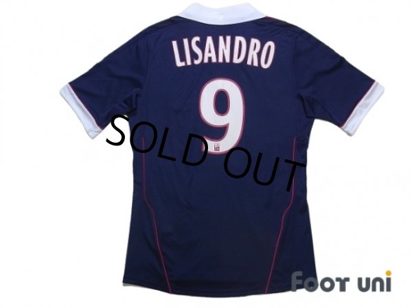 Photo2: Olympique Lyonnais 2011-2012 Away Shirt #9 Lisandro Lopez (2)
