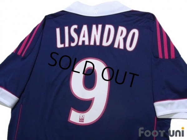 Photo4: Olympique Lyonnais 2011-2012 Away Shirt #9 Lisandro Lopez (4)