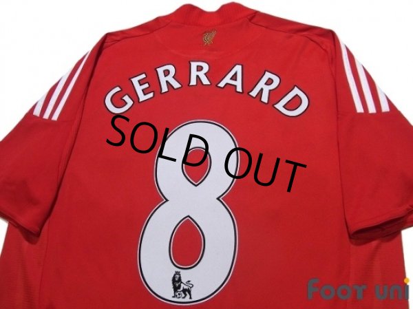 Photo4: Liverpool 2008-2010 Home Shirt #8 Gerrard (4)