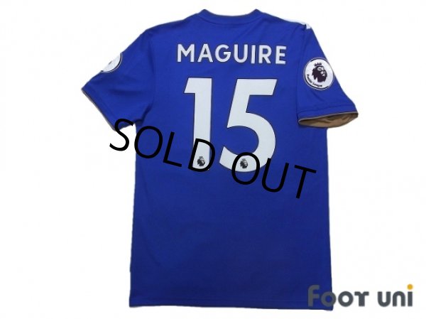 Photo2: Leicester City 2018-2019 Home Shirt #15 Harry Maguire Premier League Patch/Badge (2)
