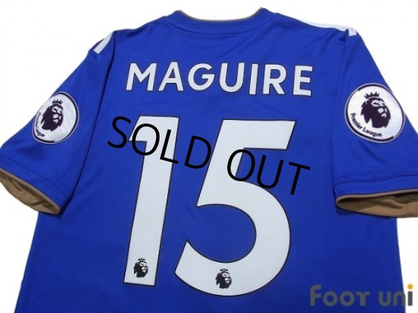 Photo4: Leicester City 2018-2019 Home Shirt #15 Harry Maguire Premier League Patch/Badge (4)