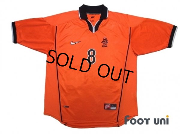 Photo1: Netherlands 1998 Home Shirt #8 Bergkamp (1)