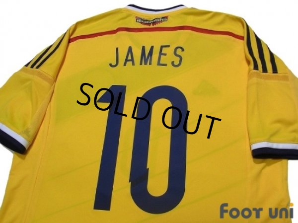 Photo4: Colombia 2014 Home Shirt #10 James Rodríguez (4)