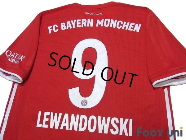 Photo4: Bayern Munchen 2020-2021 Home Authentic Shirt #9 Lewandowski (4)