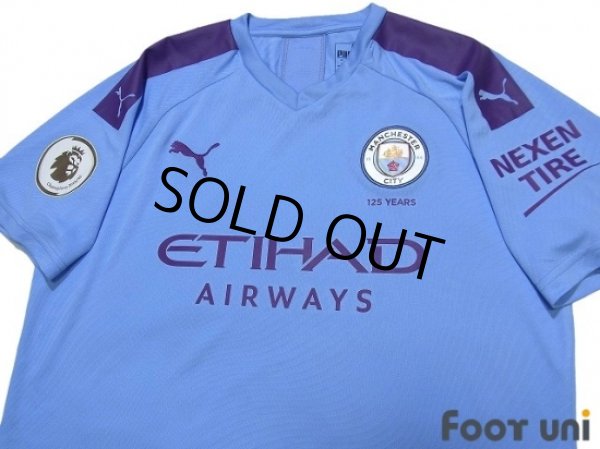 Photo3: Manchester City 2019-2020 Home Shirt #21 Silva Premier League Patch/Badge (3)