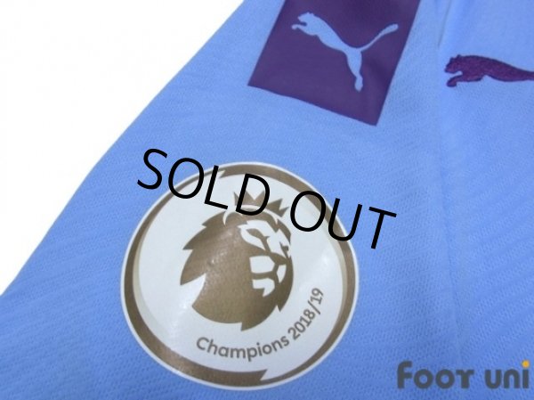 Photo7: Manchester City 2019-2020 Home Shirt #21 Silva Premier League Patch/Badge (7)