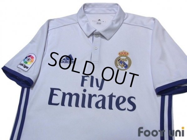 Photo3: Real Madrid 2016-2017 Home Shirt and Shorts Set La Liga Patch/Badge (3)