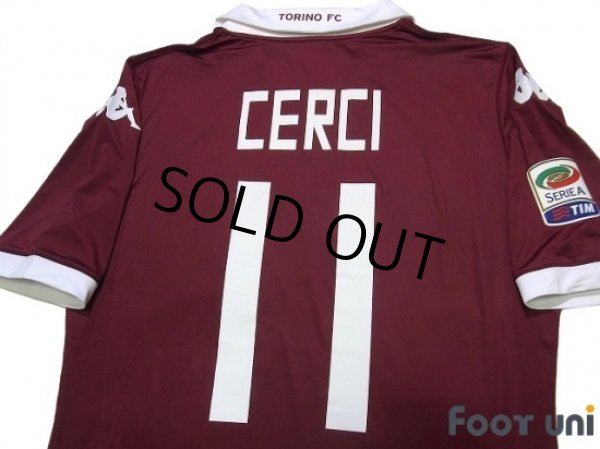 Photo4: Torino 2013-2014 Home Shirt #11 Alessio Cerci Serie A Tim Patch/Badge (4)
