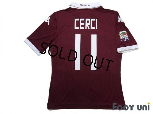 Photo2: Torino 2013-2014 Home Shirt #11 Alessio Cerci Serie A Tim Patch/Badge (2)