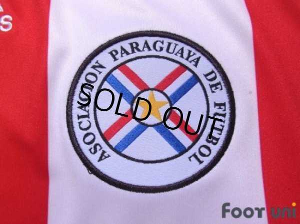 Photo6: Paraguay 2010 Home Shirt #9 Santa Cruz (6)
