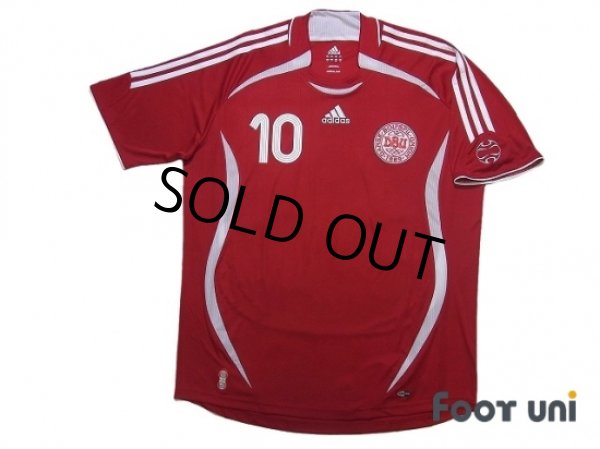 Photo1: Denmark 2006 Home Shirt #10 Jorgensen (1)