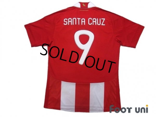 Photo2: Paraguay 2010 Home Shirt #9 Santa Cruz (2)