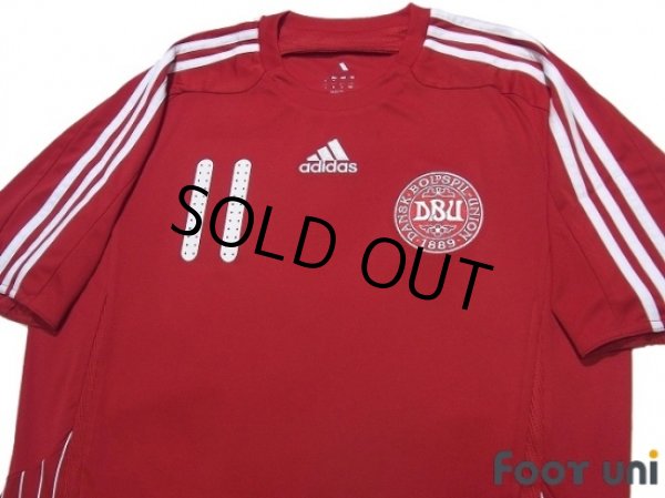 Photo3: Denmark 2008 Home Shirt #11 Bendtner (3)