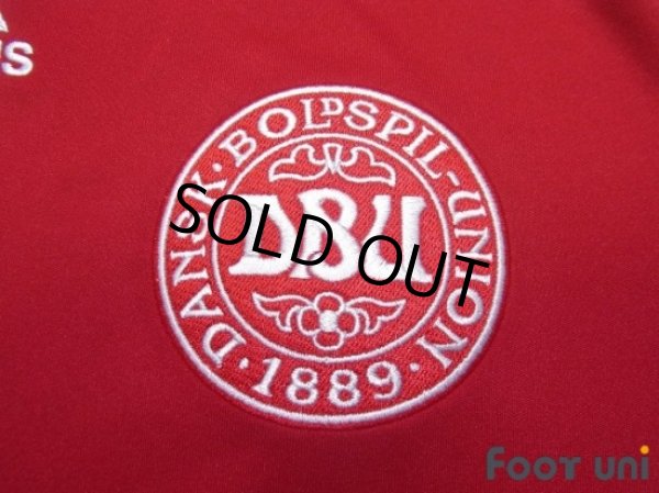 Photo6: Denmark 2008 Home Shirt #11 Bendtner (6)