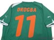 Photo4: Cote d'Ivoire 2010 Away Shirt #11 Drogba (4)