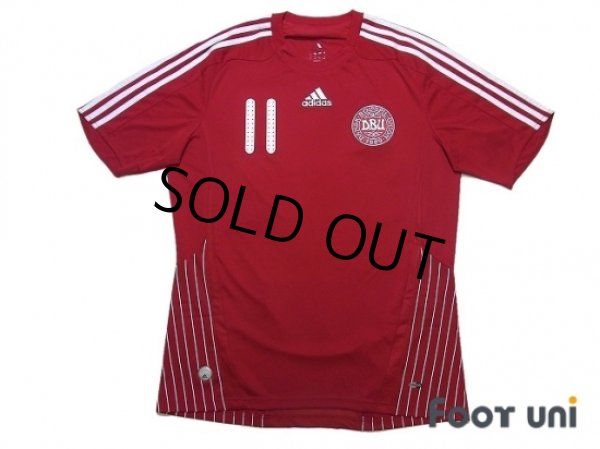 Photo1: Denmark 2008 Home Shirt #11 Bendtner (1)