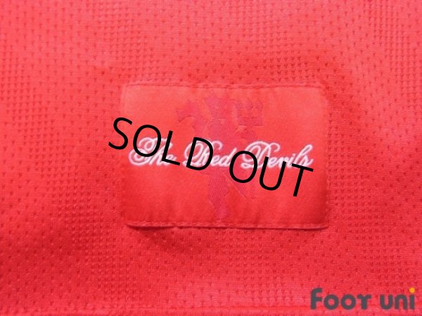 Photo6: Manchester United 2007-2009 Home Long Sleeve Shirt #7 Ronaldo Champions Barclays Premier League Patch/Badge (6)