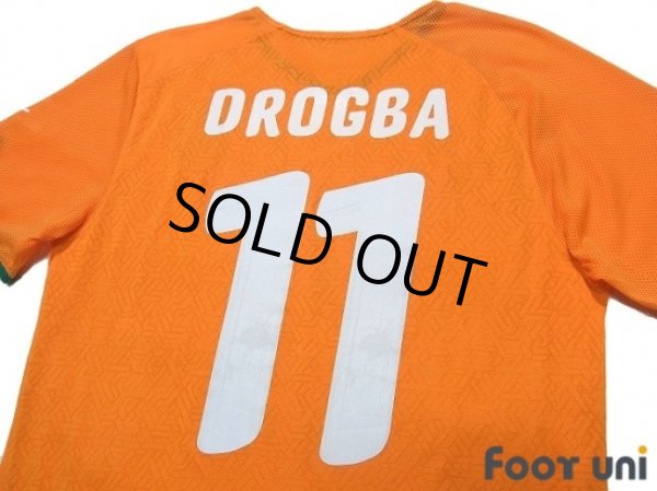 Photo4: Cote d'Ivoire 2010 Home Shirt #11 Drogba (4)